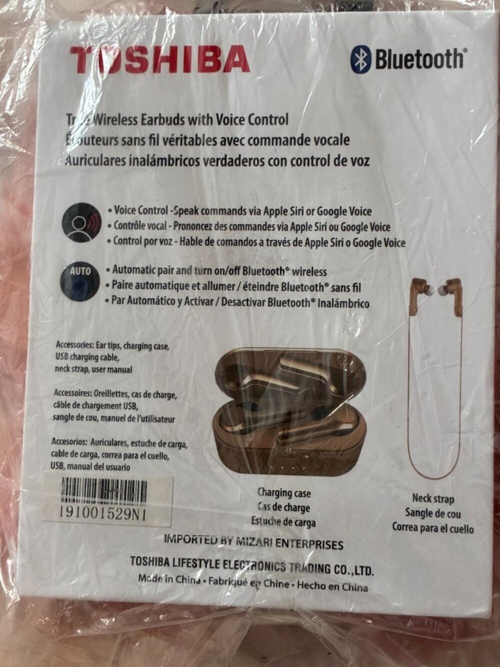 Toshiba airpro bluetooth earbuds - Picture 2 of 2